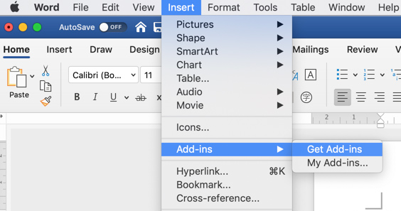 word for mac hotkey to update crosslinks